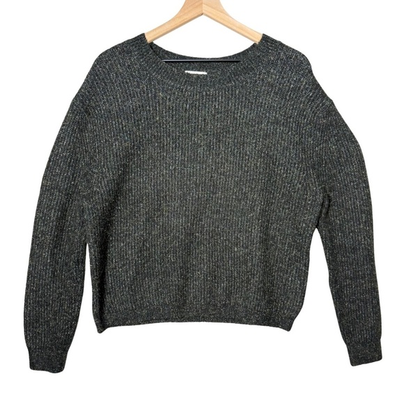 BP. Brand Womens Acrylic Knit Crew Neck Sweater Green Shimmer size M - Picture 1 of 9